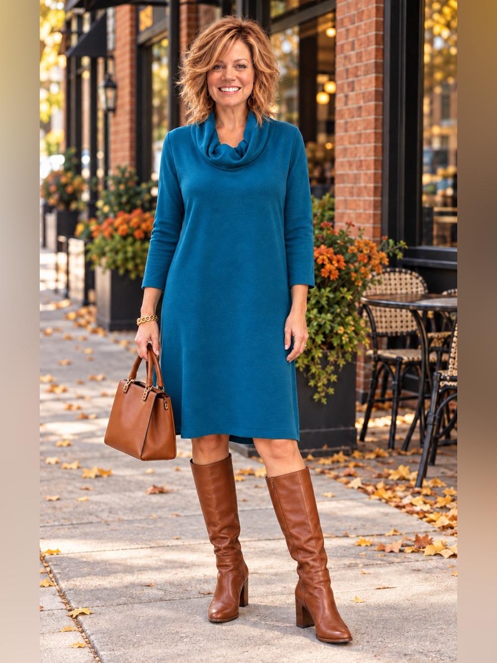 VLD Twilight Cowl Neck Tunic Dress Size Small